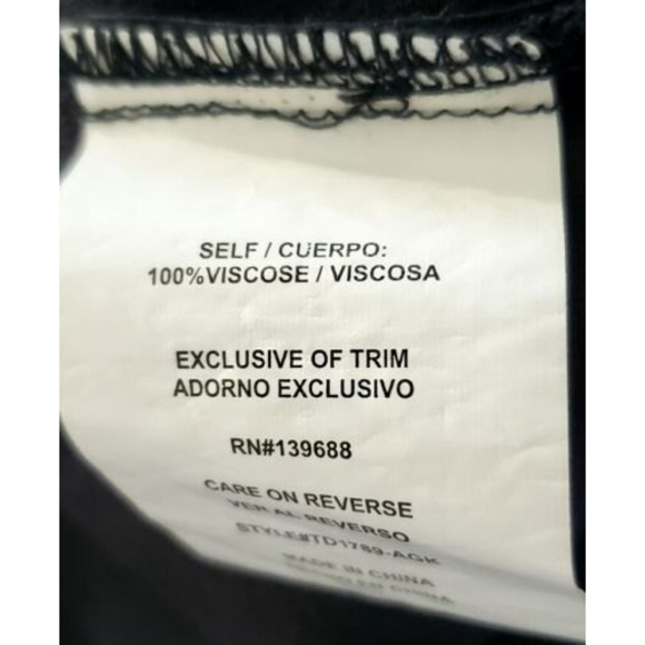 Skylar & Jade Black Sleeveless Jumpsuit V-Neck Button Front Dressy Sexy Sz S - Picture 9 of 10